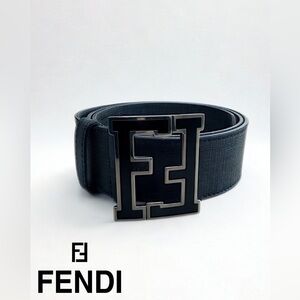 FENDI Certified Auth Zucca FF Buckle Belt - Size 90. W/ bag, orig tags, and COA